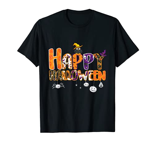 ハッピーハロウィンコスチューム かわいいパンプキン魔女 怖い秋 キッズ Tシャツ | Amazon