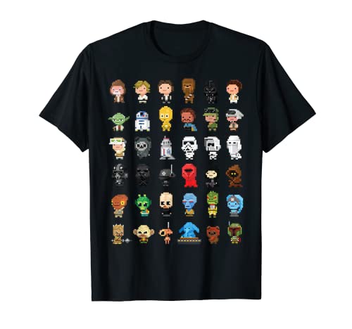 スターウォーズ キャラクター ピクセル化 8ビット Tシャツ | Amazon