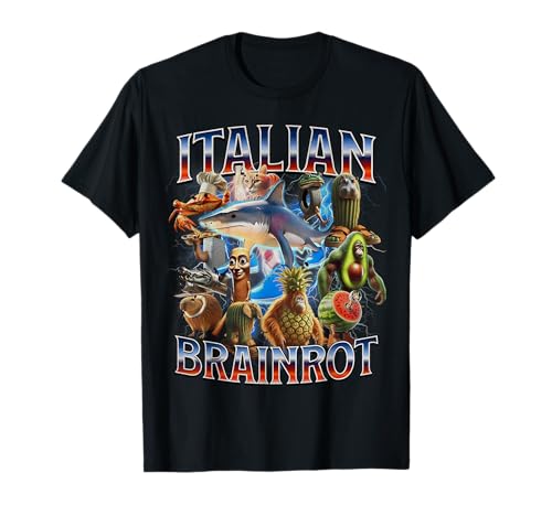 イタリアンブレインロット面白いイタリアンブレインロットミーム Tシャツ | Amazon