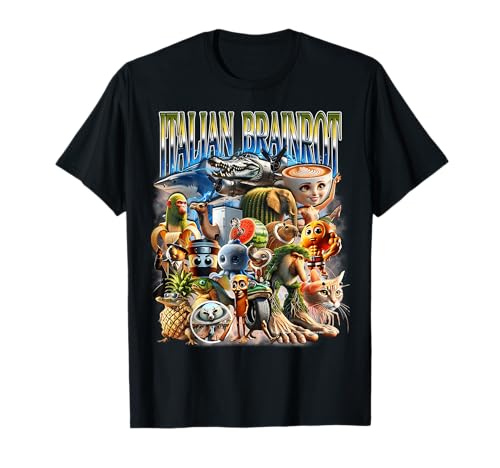 ITALIAN BRAINROT 面白い イタリアン ブレイン ロット ミーム キャラクター Tシャツ | Amazon